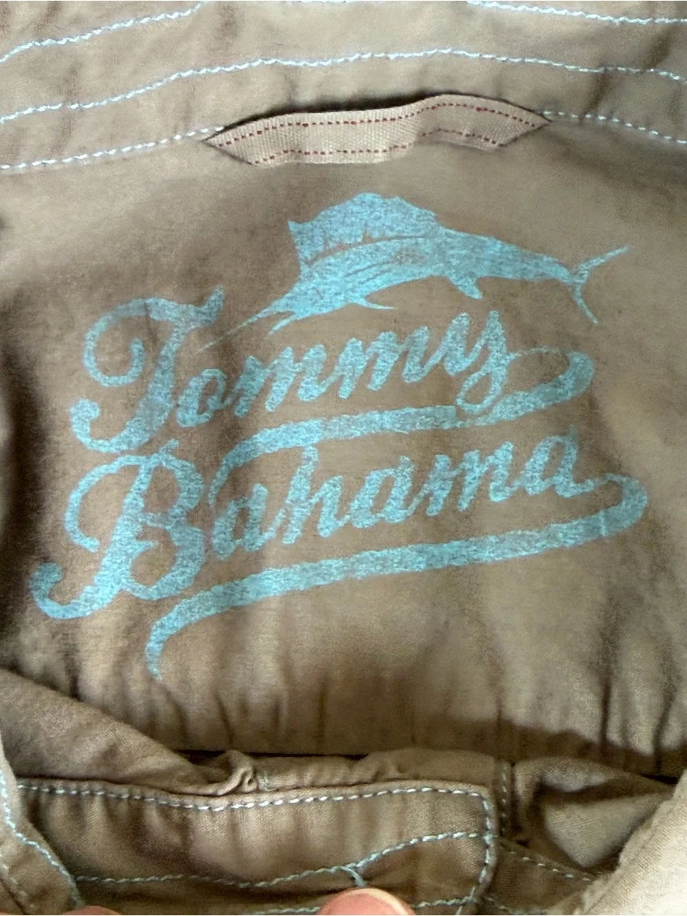 Tommy Bahama Men's Long-Sleeve Button-Down Shirt in Light Brown